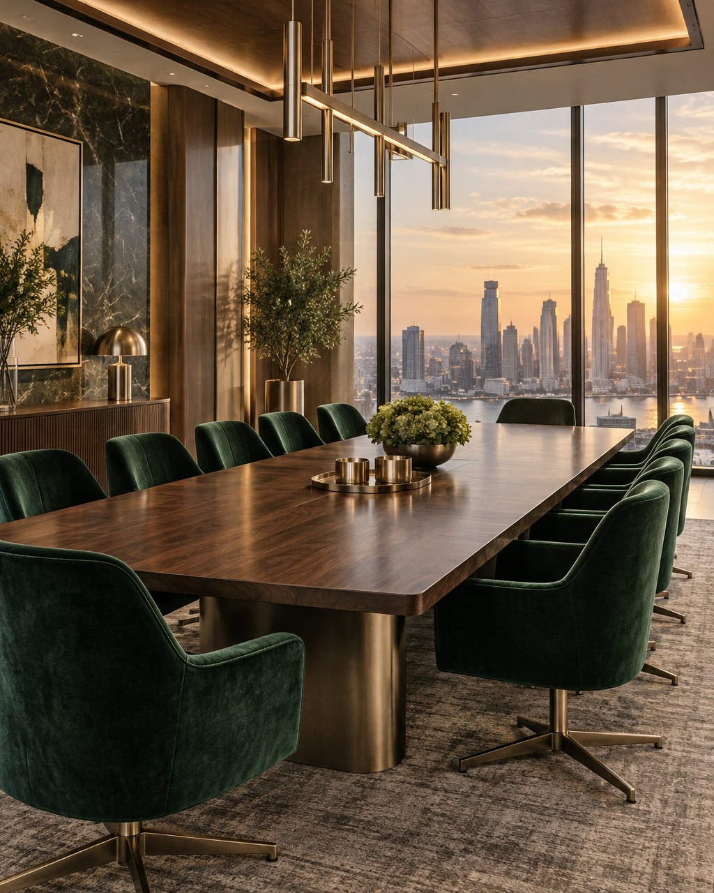 Executive boardroom where Berry Nice Enterprise plans its real estate projects